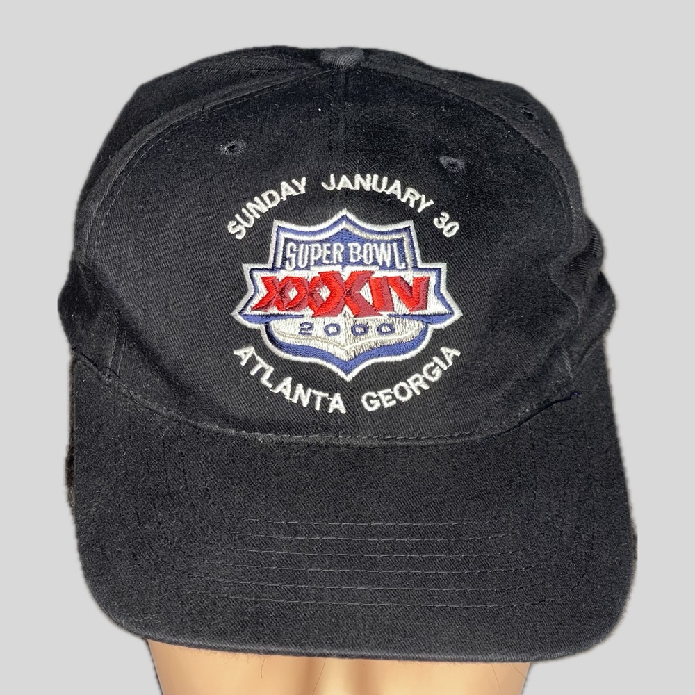 Vintage Y2K Super Bowl 34 XXXIV 2000 Atlanta Georgia Snapback Baseball Cap